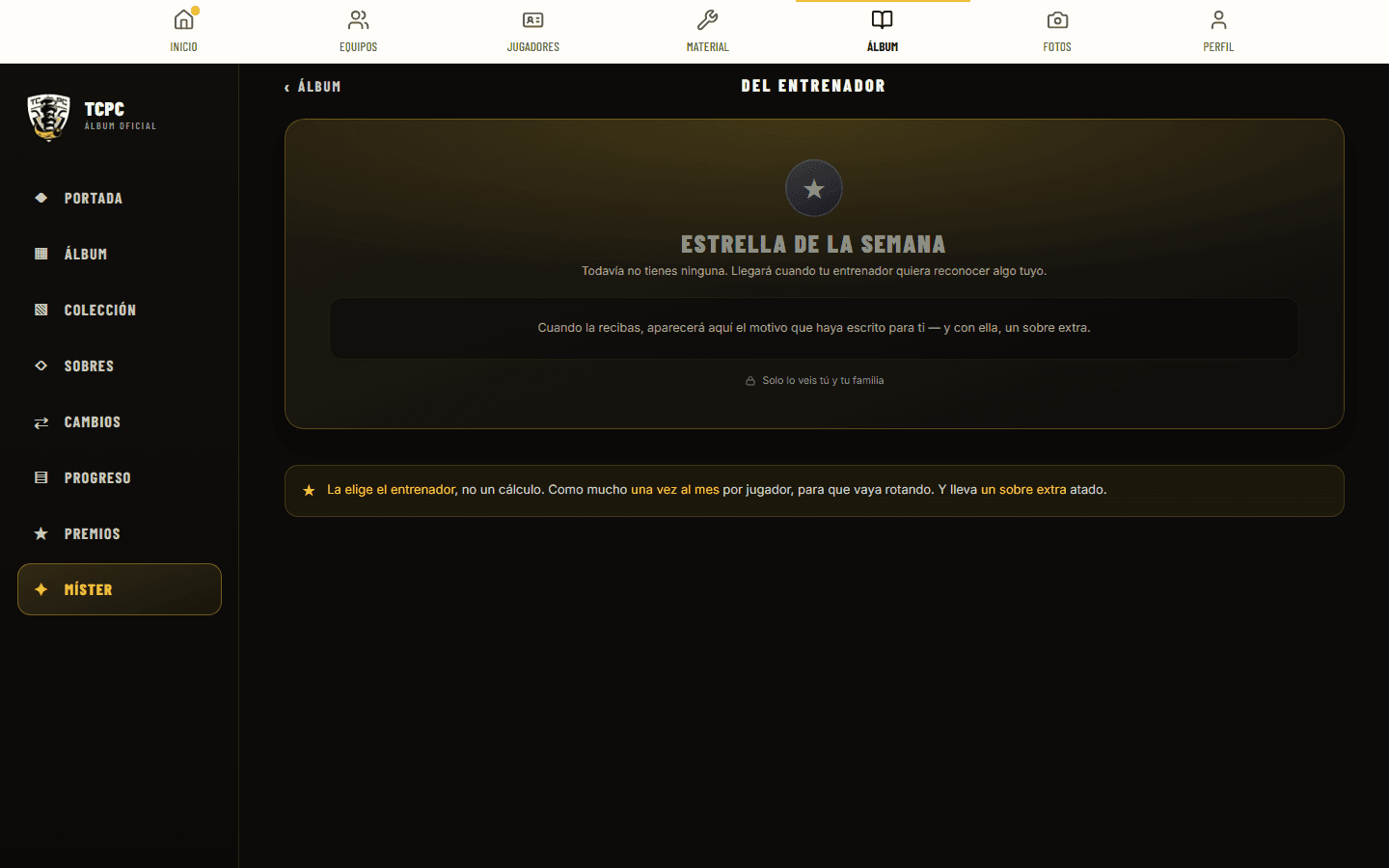 Estrella de la semana (míster)